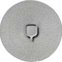AHHFSMEI Round Placemats Set of 6 Heat Resistant Washable Non-Slip Woven Braided Table Mats for Dining Table Kitchen & Home Decor (Grey B)