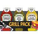 Heinz Tomato Ketchup, Sweet Relish & Yellow Mustard Grill Pack, 3 ct Pack (EXP 09/29/26)