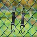 Fence Hooks for Baseball, Pickleball, Tennis and Camping, Nylon Safety Buckles and Durable Metal Hooks for Sports Bags, Pack of 4