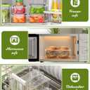 40 Piece Food Storage Containers with Lids(20 Containers & 20 Lids), BPA-Free Plastic Food Containers for Kitchen Storage and Organization, Leak Proof Meal Prep Container, Includes Labels & Pen