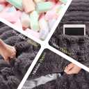 Hobestluk Bean Bag Chairs Beanbag Chair with Filler Adult Bean Bags with Fluffy & Machine Washable Cover, Giant Bean Bag Chairs for Aduts (Dark Grey, 4FT-44" x 44" x 24")