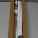 Spring Tension Curtain Rod 30 to 63Inch, White Tension Rod Adjustable Curtain Rods No Drilling Expandable Pressure Curtain Rod Tension Rods for Windows,Doorway,Bathroom,Closet