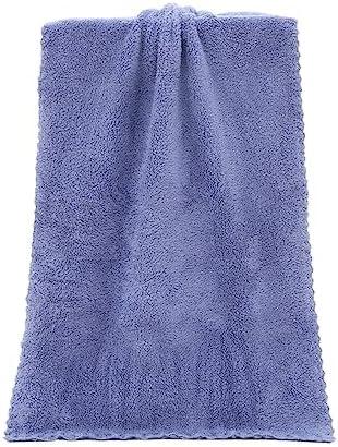 KIKBAX Home Towels Coral Towel Face Towe Washrag 38* 72cm Microfiber Absorbent Soft Comfort Breathable (Color : Navy Blue, Size : 1SIZE)