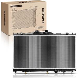 A-Premium Engine Coolant Radiator with Transmission Oil Cooler Compatible with Toyota Corolla 1998-2002 & Chevrolet Prizm 1998-2002, L4 1.8L, Automatic Transmission, Replace# 16410YZZAR, 1652474582
