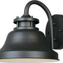 Designers Fountain 31321-BZ Bayport Outdoor Wall Lantern Sconce, 8.5in H, Bronze