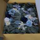 Artificial Wedding Arch Flowers Kit(Pack of 2) for Wedding Arch, Bridal Shower, Ceremony and Reception Backdrop Decoration (Blue Inspiration)