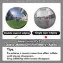 19.6in Inflatable Mirror Ball,Big Shiny Inflatable Ball Silver/Gold/Iridescent,PVC Hanging Large Disco Balls Decor for Party, Concerts, Stage, Wedding Decoration (1 Piece,Without Air Pump)