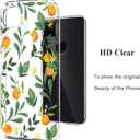 Unov Case Designed for Pixel 4a 5G, Crystal Clear Phone Case with [Anti-Slip Embossed Pattern], Shockproof Slim Protective [Anti-Yellowing TPU] Back Cover, Citrus Flavors