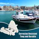 2 Sets Pontoon Gate Latch Replacement Kit, Pontoon Door Latch Fits 1-1.25inch Square Frames Boat Latch Lock Pontoon Gate Accessories Suitable for Left & Right Hinged Doors Includes Hardware