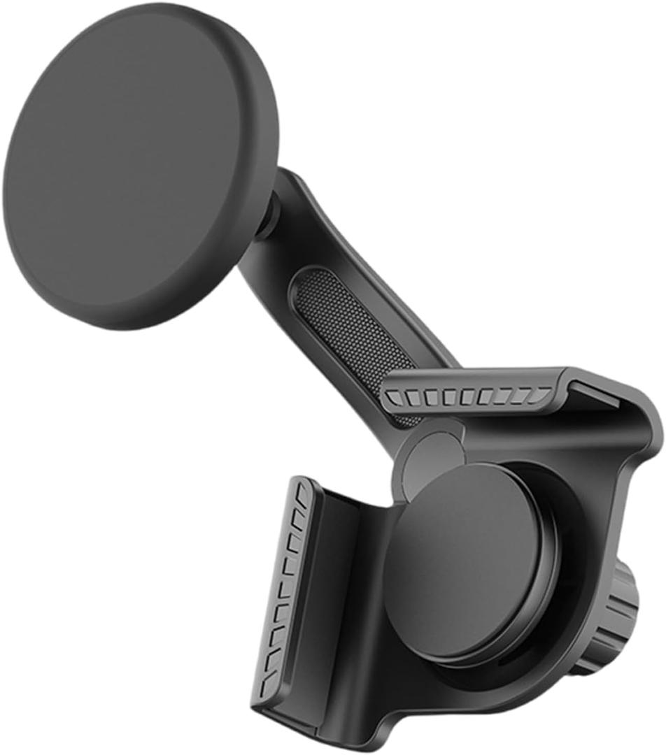 ZHORCIN Car Phone Holder for Dashboard, Rotatable Magnetical Phone Holder for Cars, Strong Adhesive, Sturdy Metal Mount (Fashion black)