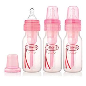 Dr. Brown's Options Narrow Pink Bottles, 3 pack, 4 ounce Dr. Brown's Options Narrow Pink Bottles, 3 pack, 4 ounce