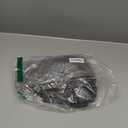 NLMUVW Round Fitted Vinyl Tablecloth with Elastic Edge 100% Waterproof Oil Proof PVC Table Cloth Wipe Clean Table Cover for Indoor and Outdoor, Black, 40"- 44"