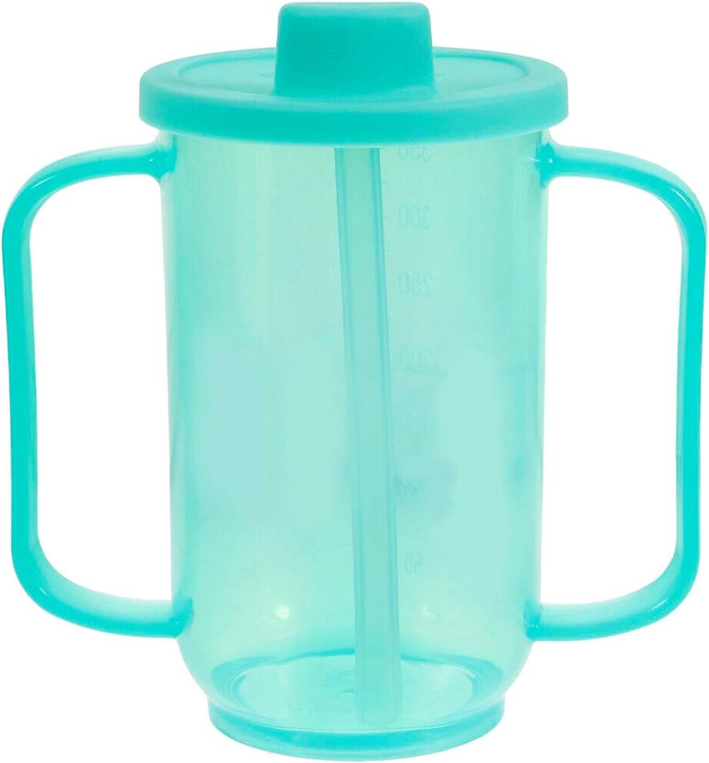 TINAYAUE Multi Functional Nursing Elderly Care Cup 2 Handles Adults Patient Feeder Liquid Food Anti Leak Proof Straw Cup