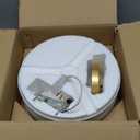 Modern Light Fixture Ceiling Mount Flush Mount Drum Ceiling Light Fixture 3 Light Gold Semi Flush Mount Ceiling Light for Hallway Bedroom Entryway Foyer Office