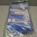 Tarp 8x12 Feet, 7 Mil Thick Waterproof Poly Tarps Cover UV Resistant, Rip & Tear Proof with Metal Grommets Every 20 Inche (Blue/Silver)