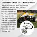 Rear Brake Caliper & Master Cylinder Set Compatible with Polaris Magnum 325 500 Scrambler 400 500 Trail Blazer 250 400 Trail Boss 325 330 Xpedition 325 425 Xplorer 250 400 Part # 1910449