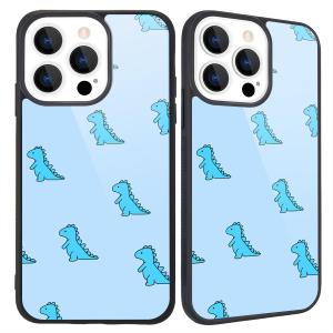 Compatible with iPhone 15 Case Blue Dinosaur for Girls Women