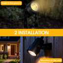 CPLIRIS Outdoor Landscape Lighting, LED Spot Lights Kit for Garden, Yard, House, Lawn, Tree, Flags, Fence Use, Warm White 2700k-3300k, IP67 Waterproof & Connectable - 4 Pack