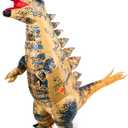 Suhine Inflatable Halloween Dinosaur Costume Blow up Tyrannosaurus Inflatable Costume Cosplay Party (Adult Size)