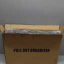 Pull out Cabinet Organizer, 21"Deep, Heavy Duty Full-Extension Slide out Drawers for Kitchen Cabinets with Nano Adhesive, Roll Out Shelf Sliding Cabinet for Pots, Bathroom, Pantry, Under Sink, Black (13.8"Wide-21"Deep (1Pack)