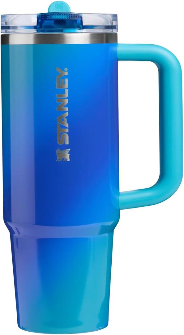 STANLEY The Quencher ProTour Flip Straw Tumbler (Box) 30 oz / 0.89 L Sea Glass Aura