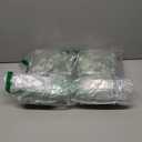 KHOYIME Eucalyptus Garland with White Flowers, 4 Packs 5.9Ft Artificial Silver Dollar Eucalyptus Leaves Plant Fake Greenery Hanging Ivy Vines Faux Wreath for Wedding Arch Party Mantle Table Home Decor