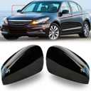 Side Rearview Mirror Covers, Fit for Honda Accord 2008-2013, Replacement Exterior Mirror Housing Caps, Driver&Passenger Side (Priming Paint)