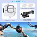 HONGDAK Waterproof Housing Case for GoPro Hero11 Black Mini,169ft/60M Diving Protective Housing Shell for Hero 11 Mini Underwater Dive Case with Mount Thumbscrew & 12PCS Anti-Fog Insert (Black)