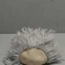 Kids Grey Wig with Bald Cap Boys Short Curly Wig Fluffy Wavy Child Gray Wigs Old Man Cosplay Costume Halloween Wigs