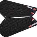 Motorcycle Tank Side Traction Pad, Anti Slip sticker ,Gas Tank Pad, Traction Side, Fuel Knee Grip Decal for GSXR 600 750 2011-2015 (black) with Random Sticker