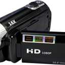 Andoer Portable 1080P High Definition Digital Video Camera DV Camcorder 16MP 2.7 Inch LCD Screen 16X Digital Zoom Built-in Battery (Black)