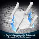 WiFi Extender Signal Booster, Dual Band 5.8GHz&2.4GHz WiFi Booster, Covers Up to 10200 Sq.ft, 1200M WiFi Repeater with One Ethernet Port, 1-Tap Setup
