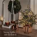 Christmas Decorations - 24" Real Touch Artificial Pine Tree in Ceramic Pot