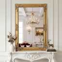 Vintage Gold Mirror for Wall, 30"x45" Antique Decorative Ornate Baroque Mirror for Living Room, Entryway, Bathroom, Fireplace
