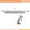 24" Stainless Steel Burner Tubes Replacement for Viking VGBQ530-4RT/E, VGBQ5304RE, VGBQ5304RT, VGBQ530T, VGBQ532-3RT/E, VGBQ5323RE, VGBQ5323RE1, VGBQ532T, VGIQ300-2RT, VGIQ410, 2 Pack