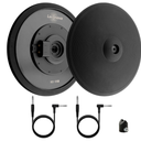 Leconova Cymbals 18-inch 3-Zone Electronic Drum Cymbal Pad | Full Rubber Surface for Realistic Swing | Compatible with Roland CY Series