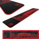 Target Darts TOR Dart Mat Oche for Steel and Soft Tip Darts, Red