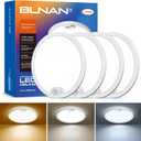 BLNAN Motion Sensor Ceiling Light Wired, 8.7 Inch 3000K 4000K 5000K Selectable LED Flush Mount Light Fixture, Motion Activated Light with Timer for Hallway Stair Walk-in Closet, Non-Dimmable 4 Pack