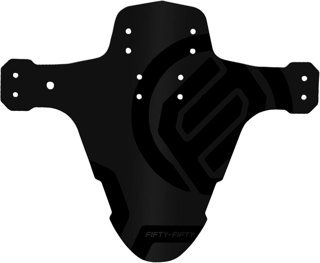 FIFTY-FIFTY Mountain Bike Fender, MTB Mudguard, Front and Rear Compatible Bicycle Mudguard, Fits 26", 27.5", 29", Plus Size and Fat Bike Wheel Sizes (1 Pack, Black)