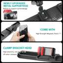Magnetic Dash Phone Mount for 2024 2025 Jeep Wrangler JL JLU & Gladiator JT Accessories Multi-Mount Phone Holder Dashboard Storage Tray with Extra Clip Bracket, Not for Oil-Electric 4xe