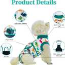 Dog Surgery Recovery Suit,Female Male Dog Onesie for Spay Neuter,Substitute E-Collar & Cone,Anti-Licking Breathable Onesie for Dogs,Dinosaur M