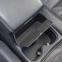 PIMCAR Center Console Hanging Box Compatible with 2023-2026 Honda CRV Hidden Compartment with Lid Premium ABS Plastic Armrest Storage Tray Accessories