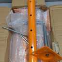 House Jacks for Leveling, 2 Pack Adjustable Jack Post 19" -38" Basement Floor Jack, Screw Floor Jack Post Supports Stabilizer Jacks for House Foundation, Stairs, Porches, Roof Beams (Orange)