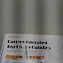 Homemory 24Pcs Flickering Flameless Candle Battery Operated, 200+Hours Fake Electric LED Tea Lights for Votive, Centerpiece Table Decorations, Wedding, Aniversary, Halloween, Christmas (Warm White Glow  White Body)