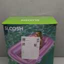 SLOOSH Inflatable Tanning Pool Lounger Float, 70" x 46" Pool Floats Adult with Pillow, 4 in 1 Suntan Tub Raft Floatie,Sunbathing Bed Lounge for Water Blow Up Kids Ball Pit Party Gifts, L-Pink