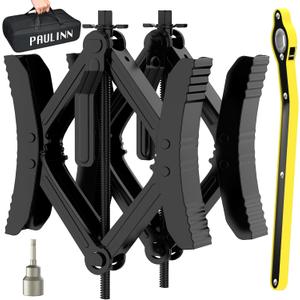 PAULINN Camper RV Wheel Chock Stabilizer 2 Sets for Travel Trailers Heavy Duty X Chocks Fits 3.5" To 12" Wheel Gaps