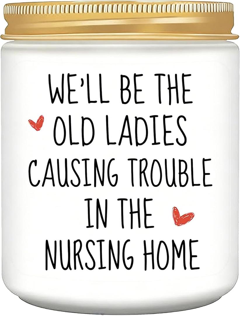 Friend Gifts for Women, Friendship Birthday Gift, Scented Candles for Sister Coworker Her Girlfriend Wife (White 2)