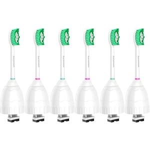 Aoremon Replacement Toothbrush Heads for Philips Sonicare E-Series Essence HX7022/66 and other Screw-on Electric Toothbrush Model, 6 Pack