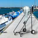 Outboard Motor Stand Cart, 315LBS Outboard Engine Stand,Boat Motor Carrier,Engine Carrier Cart Dolly Storage Transport Trailer for Shaft Motors