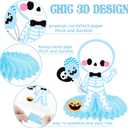 2 x Halloween Honeycomb Centerpieces Halloween Baby Shower Decorations for Boy Halloween Ghost Boo Theme Table Centerpieces for Halloween A Baby is Brewing Party Pumpkin Bat Witch Theme Party Supplies